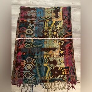 Aritzia Multicolor Patterned Scarf